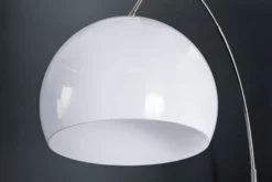 Ausziehbare Bogenlampe LOUNGE DEAL 175-205cm weiß Marmorfuß Stehlampe