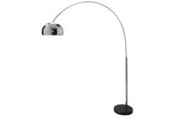 Ausziehbare Bogenlampe LOUNGE DEAL 170-210cm chrom Marmorfuß Stehlampe