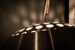 Ausziehbare Bogenlampe LOUNGE DEAL 170-210cm chrom gebürstet Marmorfuß Stehlampe