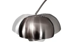 Ausziehbare Bogenlampe LOUNGE DEAL 170-210cm chrom gebürstet Marmorfuß Stehlampe