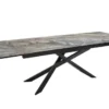 Ausziehbarer Esstisch EUPHORIA 180-220-260cm taupe anthrazit Keramik made in Italy