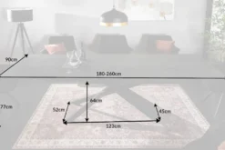 Ausziehbarer Esstisch EUPHORIA 180-220-260cm anthrazit Lava Keramik made in Italy