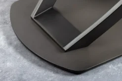 Ausziehbarer Esstisch INCEPTION 130-190cm rost oval Keramik bronze Gestell