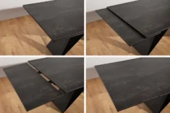 Ausziehbarer Esstisch PROMETHEUS 180-220-260cm Lava Keramik made in Italy
