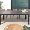 Ausziehbarer Gartentisch DESIGNO 200-250-300cm grau Aluminium In- und Outdoor Esstisch