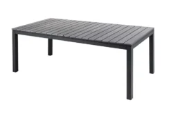 Ausziehbarer Gartentisch DESIGNO 200-250-300cm grau Aluminium In- und Outdoor Esstisch