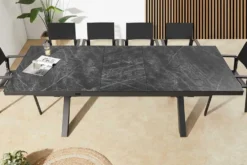 Ausziehbarer Outdoor Esstisch EMPIRE 200-250cm anthrazit Keramik Gartentisch