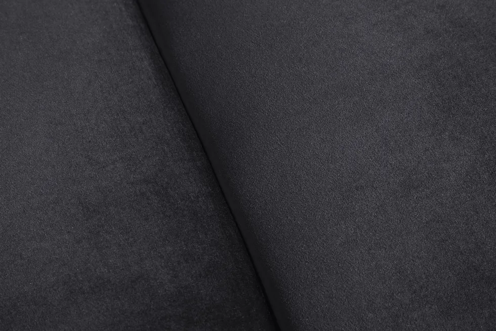 Barock Sofa CHESTERFIELD 205cm schwarz Samt Federkern Knopfheftung 3-Sitzer Couch