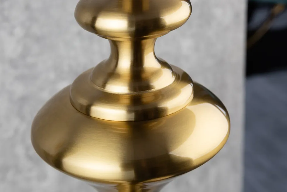 Barock Stehlampe LUCIE 160cm schwarz gold gebürstet Stehleuchte