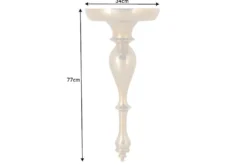 Barock Wandkonsole SCALA 80cm gold Metall Wandregal handmade Wanddekoration
