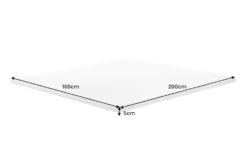 Bequemer Topper CLOUD FLEX 160x200cm weiß