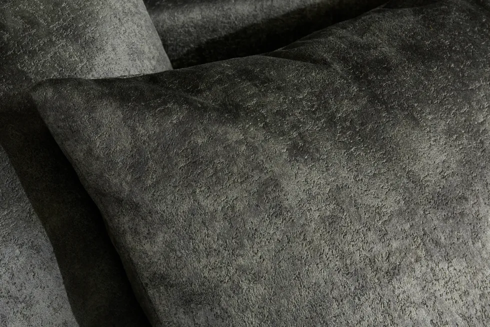 Big Sofa ELEGANCIA 285cm moosgrün Microfaser XXL Couch inkl. Kissen Federkern