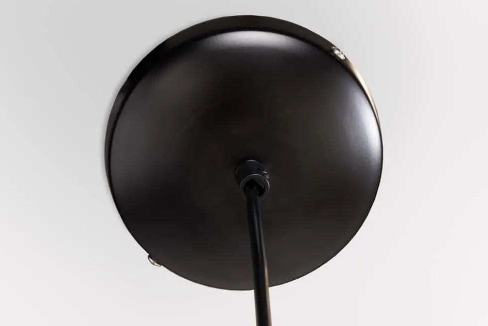 Boho Hängelampe VIENNA 45cm natur schwarz Wiener Geflecht Leuchte