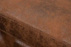 Chesterfield Ecksofa MODERN BAROCK 275cm antik braun Microfaser 3-Sitzer Federkern