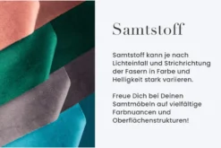 Chesterfield 2-Sitzer Sofa 150cm champagner beige Samt Federkern Knopfheftung