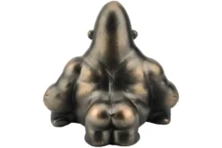 Deko-Figur KING APE 25cm bronze mit Ablagefach handmade Schale