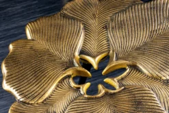 Dekorativer Beistelltisch GINKGO LEAFS 60cm gold handmade Metall