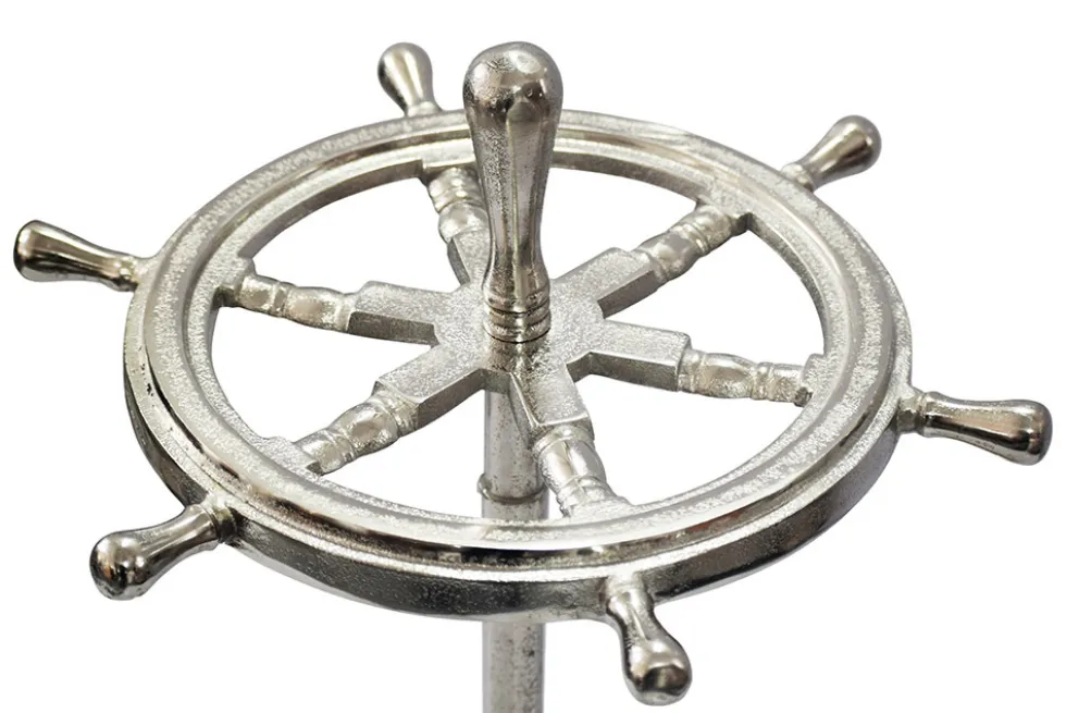 Dekorativer Schirmständer SEVEN SEAS 65cm silber Metall Regenschirmhalter