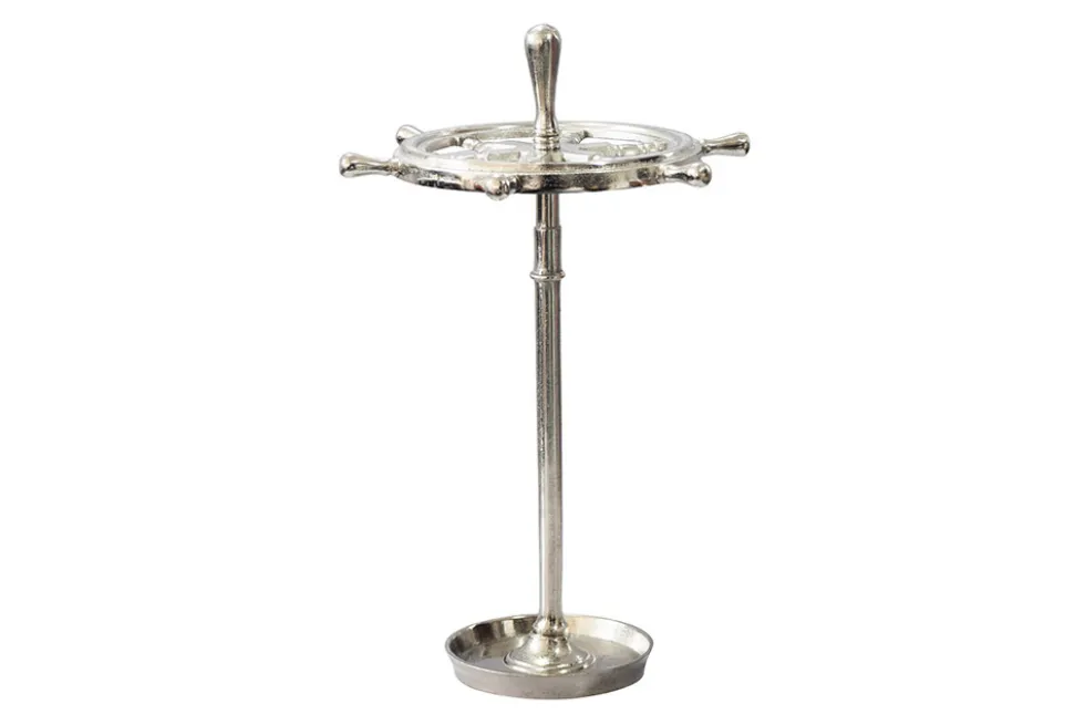 Dekorativer Schirmständer SEVEN SEAS 65cm silber Metall Regenschirmhalter