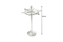 Dekorativer Schirmständer SEVEN SEAS 65cm silber Metall Regenschirmhalter