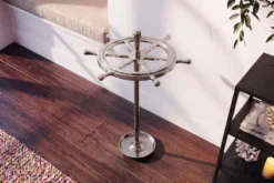Dekorativer Schirmständer SEVEN SEAS 65cm silber Metall Regenschirmhalter