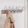 Dekorative Wandgarderobe DEER 50cm silber Aluminium poliert Hirschgeweih Kleiderhaken