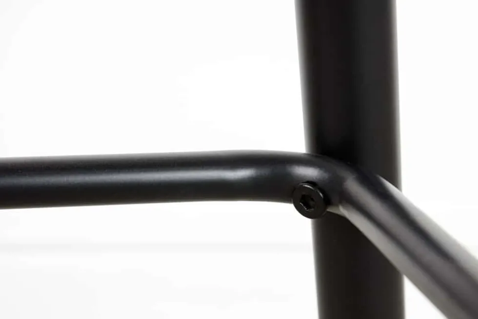 Design Barhocker MILANO senfgelb Samt Barstuhl mit Lehne Metall schwarz