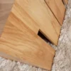 Design Beistelltisch CASTLE 45cm natur Wildeiche Massivholz geölt Sitzhocker