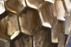 Design Beistelltisch ORGANIC ORIENT 55cm gold Metall Hammerschlag Nachttisch handmade rund