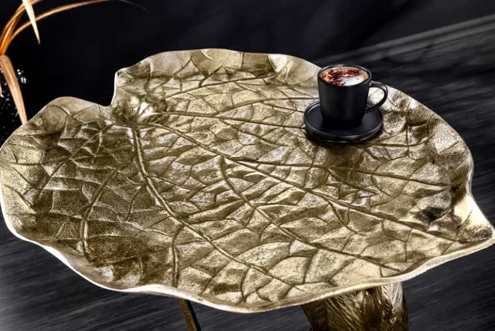 Design Beistelltisch WILDLIFE MONKEY 60cm gold antik Metall handmade