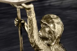 Design Beistelltisch WILDLIFE MONKEY 60cm gold antik Metall handmade