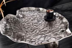 Design Beistelltisch WILDLIFE MONKEY 60cm silber Metall handmade