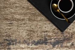 Design Bodenkissen XL MODERN ART 70cm braun abstraktes Muster Sitzkissen