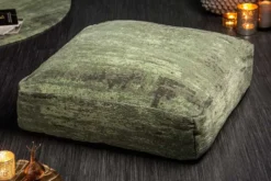 Design Bodenkissen XL MODERN ART 70cm grün abstraktes Muster Sitzpouf
