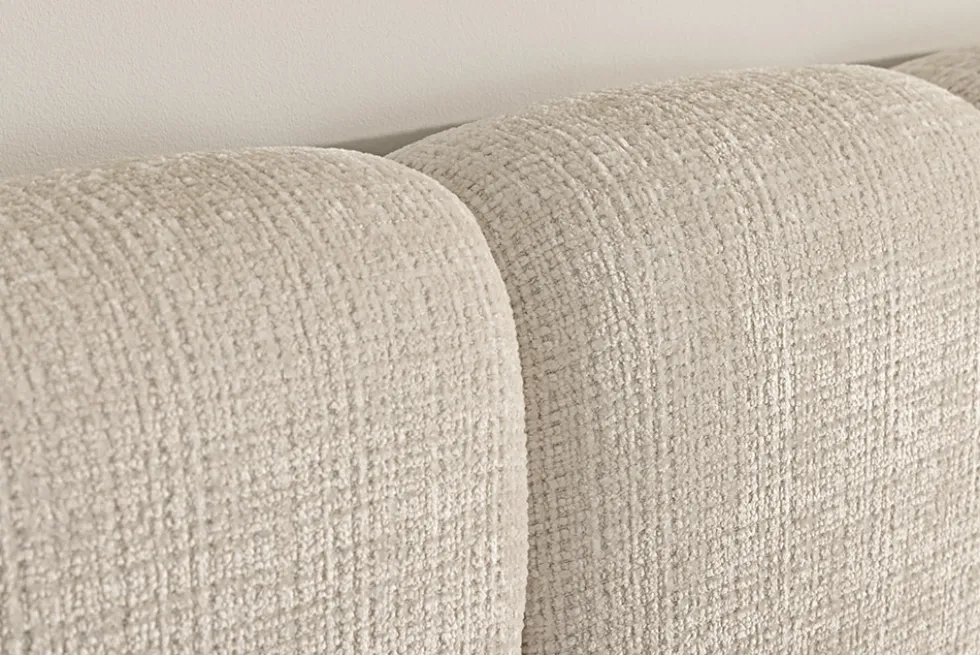 Design Boxbett ADLON 180x200cm beige Chenille Cremona mit Stauraum und Lattenrost