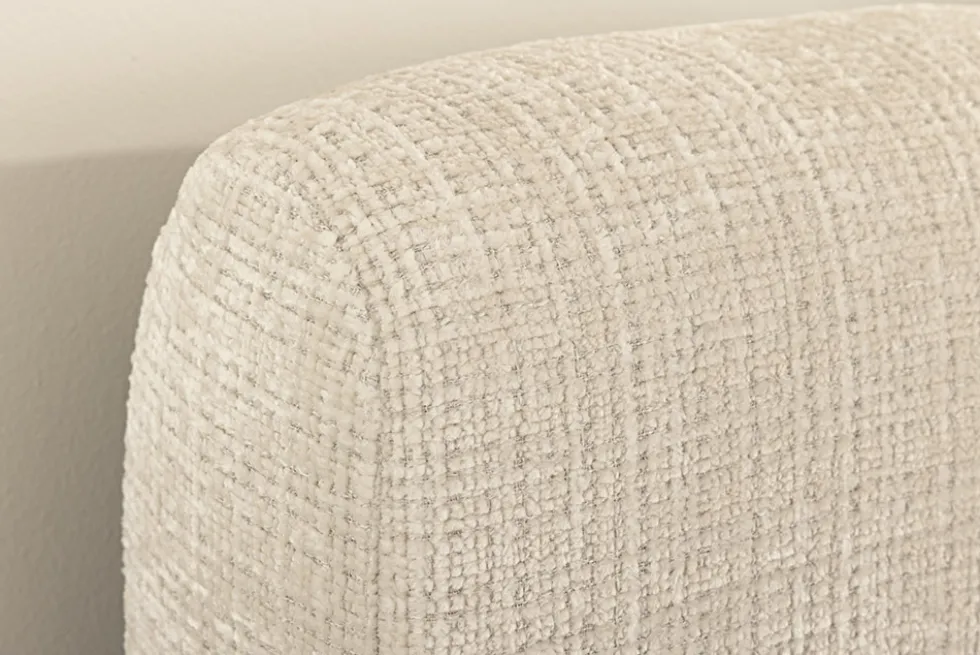 Design Boxbett ADLON 180x200cm beige Chenille Cremona mit Stauraum und Lattenrost