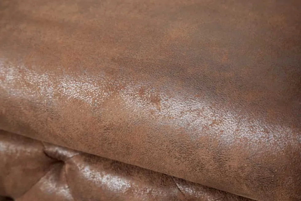 Design Chesterfield Sessel MODERN BAROCK 120cm antik braun Microfaser mit Federkern
