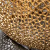 Design Couchtisch LEAF 130cm gold Metall-Aluminium-Legierung handmade