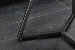 Design Couchtisch MARVELOUS 70cm weiß Marmor Keramik schwarzes Metall