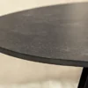 Design Couchtisch MARVELOUS 70cm anthrazit Marmor Keramik schwarzes Metall