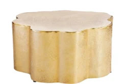 Design Couchtisch ORGANIC ORIENT 75cm gold Handarbeit