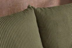 Design Ecksofa ATMOSPHERE XL 245cm grün Cord Federkern inkl. Kissen