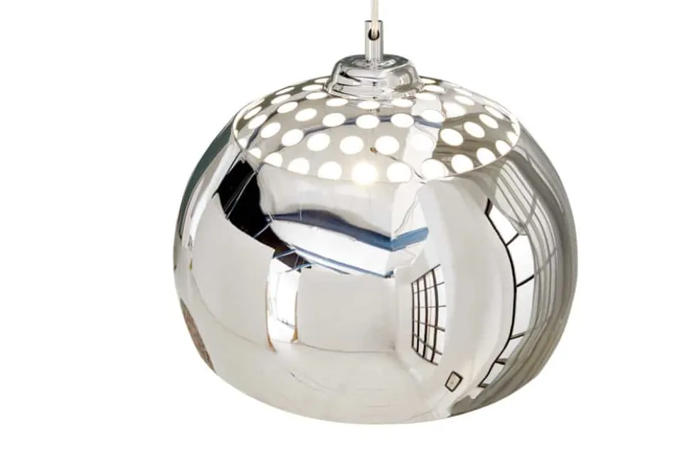 Designer Hängelampe CHROME BALL 32cm chrom Pendelleuchte Modern Design