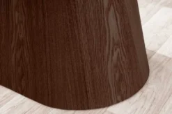 Design Esstisch UNIQUE 200cm weiß Walnuss Keramik Marmor Säulenfuß