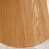 Design Esstisch UNIQUE 200cm weiß Eiche Keramik Marmor Säulenfuß