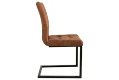 Design Freischwinger Stuhl OXFORD vintage braun Gestell Eisen