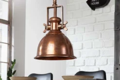 Design Hängelampe INDUSTRIAL 45cm kupfer geflammt Industrial Stil