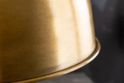 Design Hängelampe INDUSTRIAL 45cm gold Metall rund Pendelleuchte höhenverstellbar
