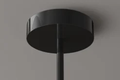 Design Hängelampe LIQUID DIAMOND 100cm smoke schwarz Glas fünf Schirme Kugelleuchte