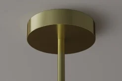 Design Hängelampe LIQUID DIAMOND 100cm gold Glas Stahl fünf Schirme Kugelleuchte